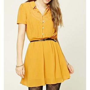 ISO NOT SELLING forever 21 belted pintuck dress